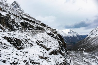 Norveç 'in şaşırtıcı güzellikteki kış manzarası