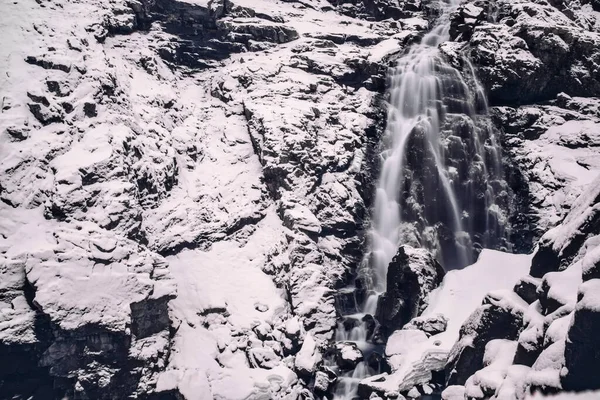 Atemberaubend Schöner Winterblick Auf Die Norwegische Natur — Stockfoto