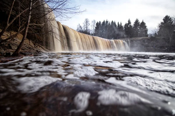 Bela Cachoeira Jagala Estônia — Fotografia de Stock