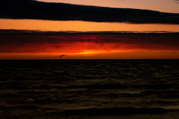 Beautiful Sunset Baltic Sea — Stock Photo, Image