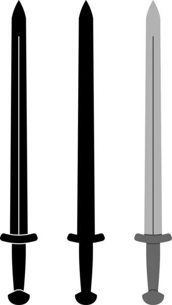 Middeleeuws zwaard — Stockvector