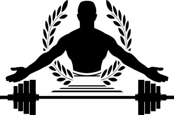 Glory of bodybuilding — Stock Vector