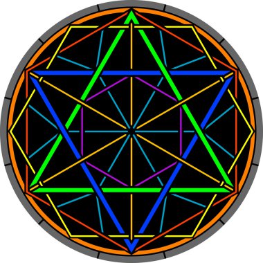 Renk sihirli hexagram
