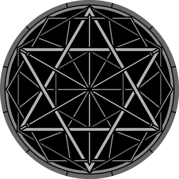 Hexagrama mágico — Vetor de Stock