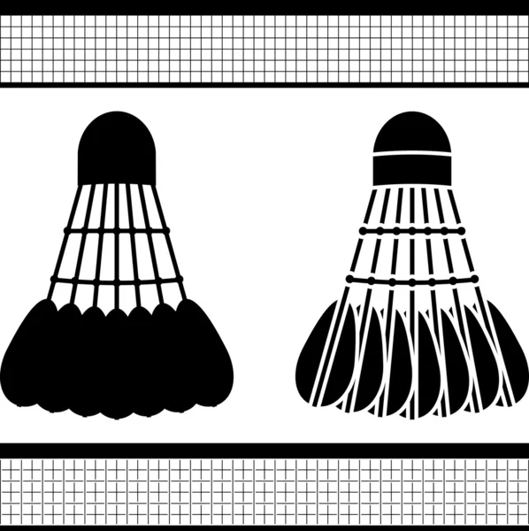 Badminton raketle — Stok Vektör