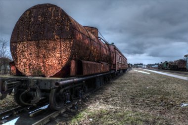 Estonya eski tren vagonları