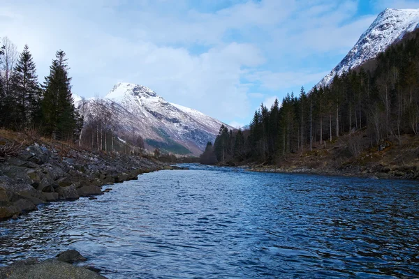 Rzeka w Norwegii — Zdjęcie stockowe