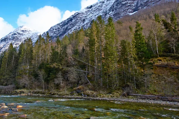 Pohled na hory v Norsku — Stock fotografie