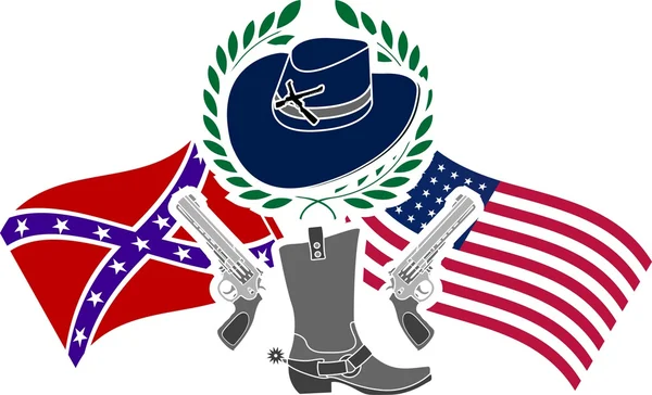 Guerra civil americana — Vector de stock