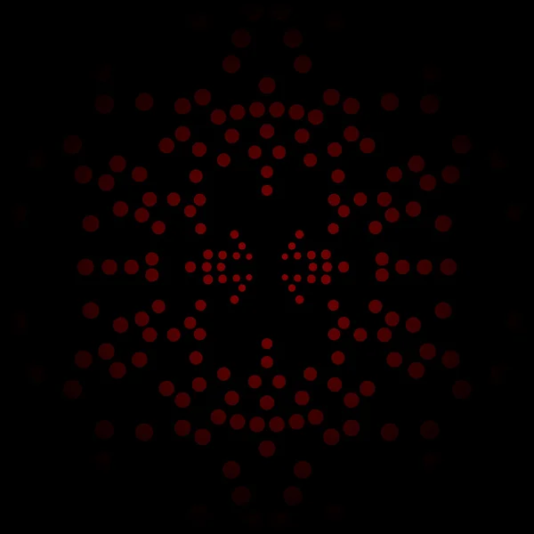 Sphère avec cercles rouges — Image vectorielle