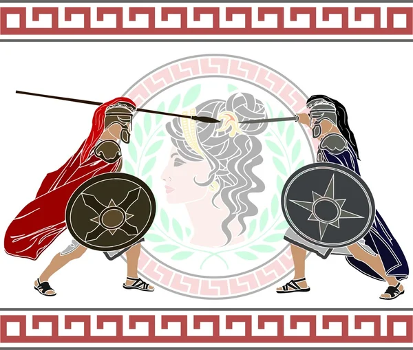 Trojan war. — Stock Vector