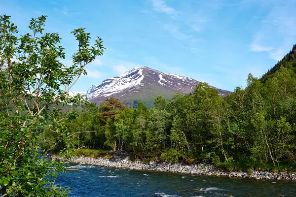 Βουνό της stordal. Νορβηγία — Φωτογραφία Αρχείου