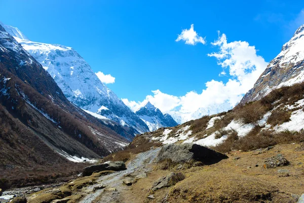 Góry Himalajach Spacer Wokół Manaslu — Zdjęcie stockowe