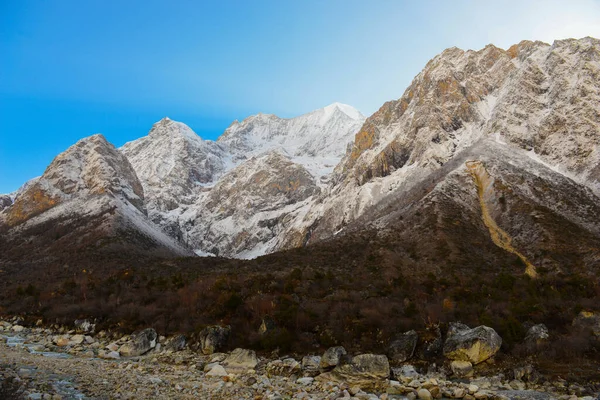 Montagne Dell Himalaya Trekking Intorno Manaslu — Foto Stock