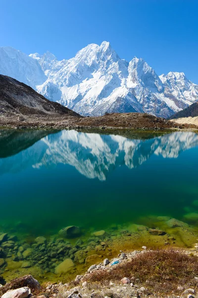 Lakes Himalayas Trek Manaslu — Stock Photo, Image