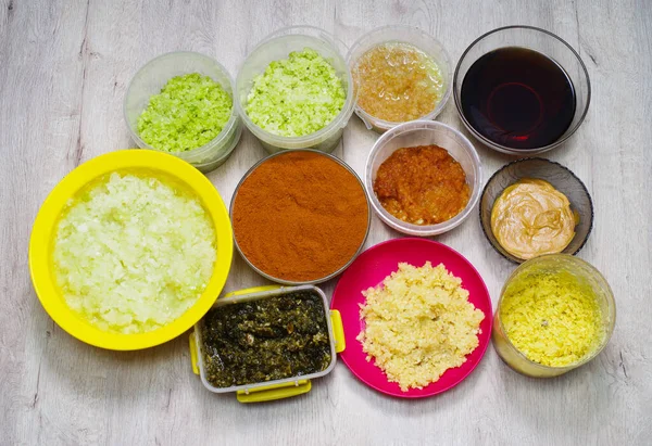 Ingredients for making Korean Kim Chi — Stock Image Ingredients Making Korean Kim Chi Royalty Free Stock Images