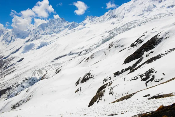 Uma Cordilheira Alta Nas Montanhas Himalaia Fotografia De Stock