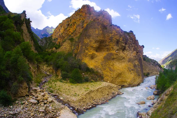 Chegem Havaalanındaki Fırtına Nehri Stok Fotoğraf