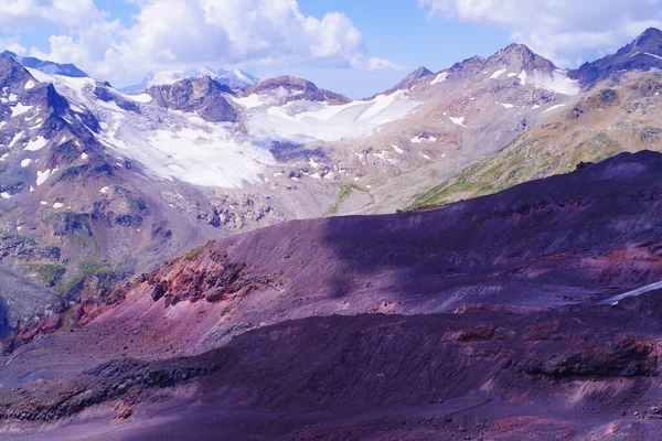 Panorama Baksan Valley Från Mount Elbrus — Stockfoto