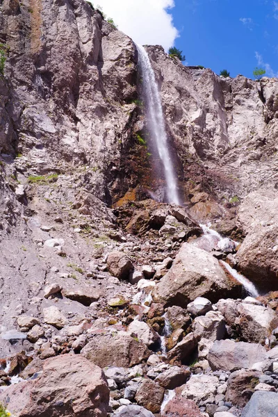 Vodopád Azau Údolí Řeky Baksan — Stock fotografie