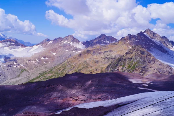 Panorama Del Valle Baksan Desde Monte Elbrus — Foto de Stock