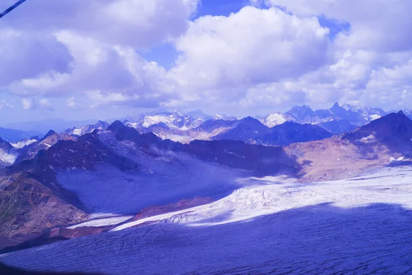 Panorama Della Valle Baksan Dal Monte Elbrus — Foto Stock