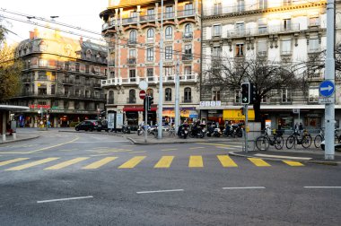 Cenevre şehrinin görünümü 