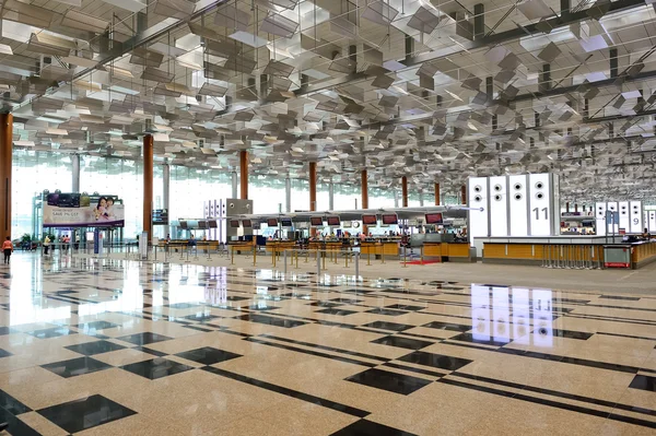 内部的樟宜机场 — 图库照片