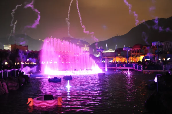 Springbrunnen-Show im Ocean Park — Stockfoto