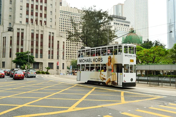Tranvía de dos pisos de Hong Kong — Foto de Stock