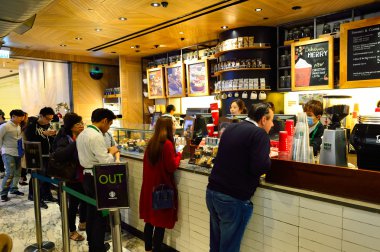 Müşteriler Starbucks Cafe