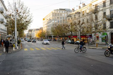 Cenevre şehrinin görünümü 