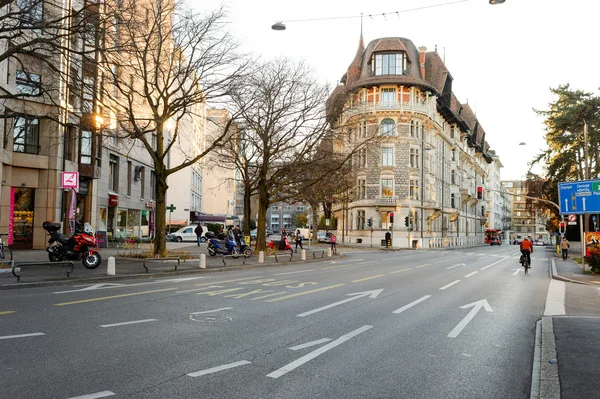 Pohled na Ženevský město — Stock fotografie