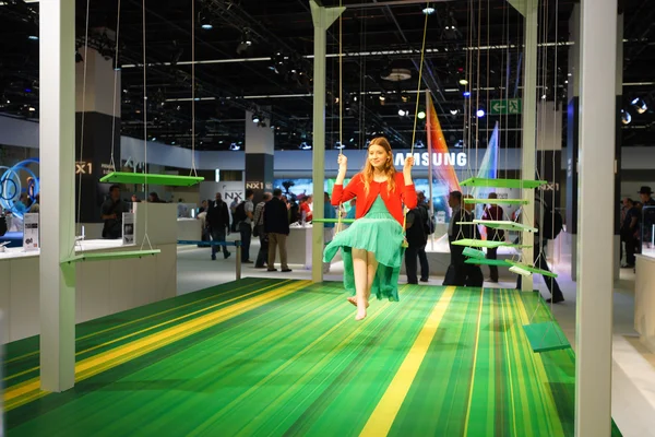 Samsung stand in Photokina Exhibition — Stock Photo, Image