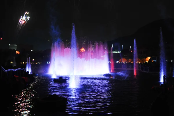 Springbrunnen-Show im Ocean Park — Stockfoto
