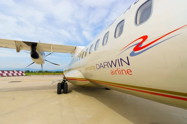 ATR-72 in Verona airport — Stock Photo, Image