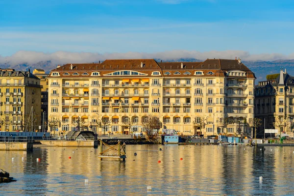 Vista do lago geneva — Fotografia de Stock