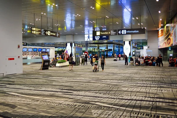 Interiér letiště Changi — Stock fotografie