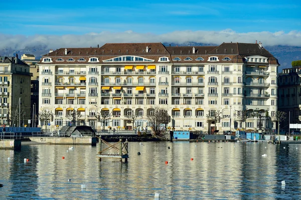 Kilátás nyílik a Genfi-tó — Stock Fotó