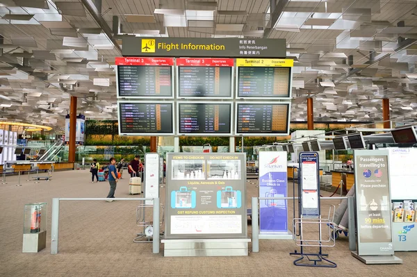 チャンギ空港の内部 — ストック写真