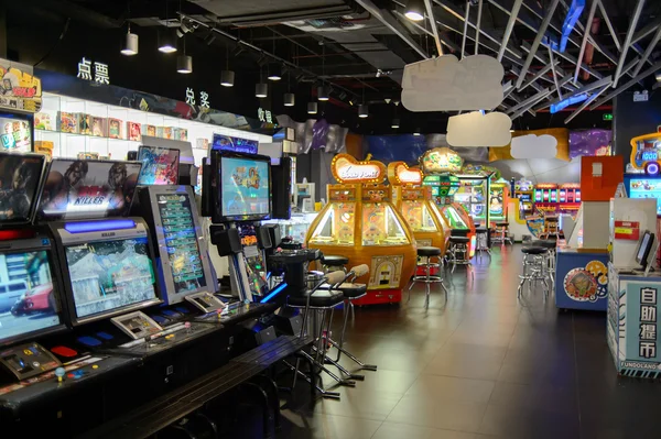 Interior of game zone