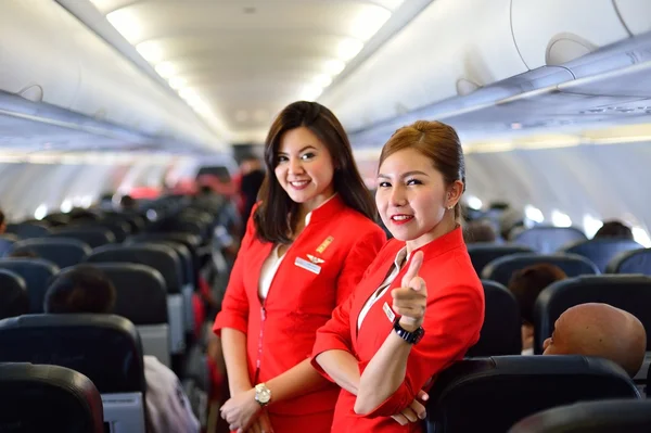 Члени екіпажу AirAsia — стокове фото