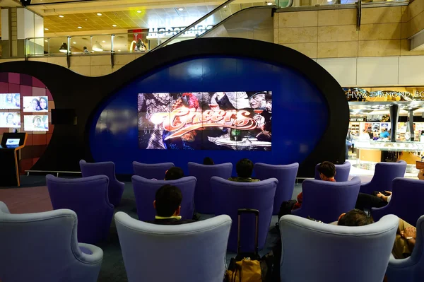 Interieur van Changi Airport — Stockfoto