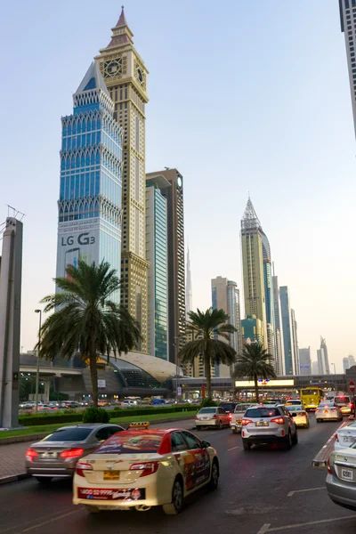 Skyscrapers at Dubai downtown — Stock Photo, Image