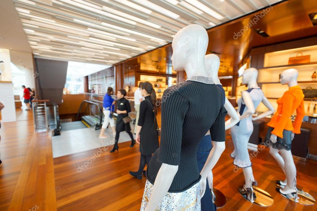 SINGAPORE - NOVEMBER 08, 2015: Inside The Louis Vuitton Store