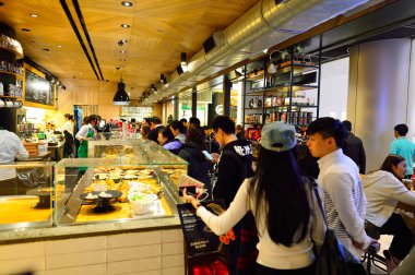 Müşteriler Starbucks Cafe