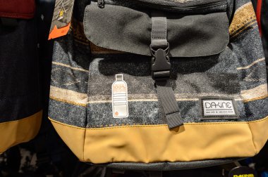 Closeup atış fo Dakine çanta