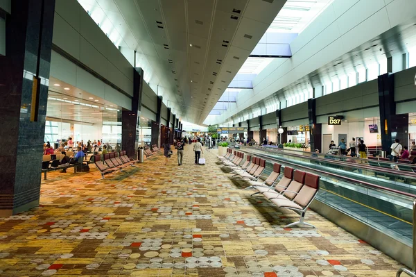 Interior del aeropuerto de Changi — Foto de Stock