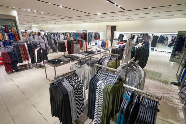 Interior of Zara store — Stok fotoğraf