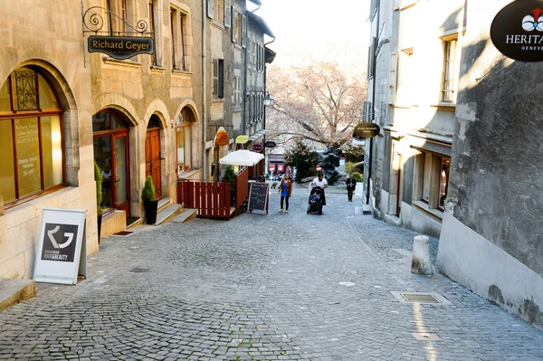 Utsikt över Genèves stad — Stockfoto